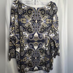 Charter Club Womens   Paisley Top  Size 2 X